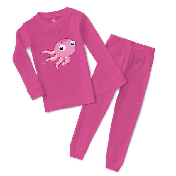 Baby & Toddler Pajamas Octopus with Big Eyes Animals Ocean Sea Life Cotton