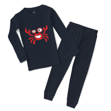 Baby & Toddler Pajamas Crab Funny Ocean Sea Life Sleeper Pajamas Set Cotton