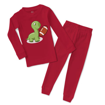 Baby & Toddler Pajamas Football Dino Dinosaur Football Sports Football Cotton