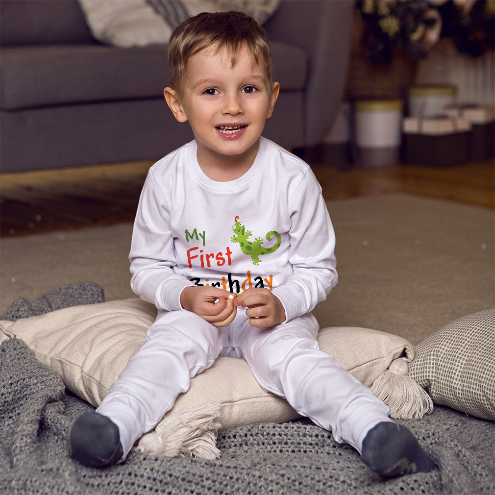 First birthday pajamas online boy