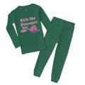 Baby & Toddler Pajamas Girls like Dinosaurs Too Dinosaurus Dino Trex Cotton