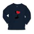 Baby Clothes I Love Silhouette Duck Aquatic Bird Boy & Girl Clothes Cotton