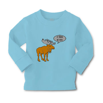 Baby Clothes Brown Moose Saying It Moose Be True Boy & Girl Clothes Cotton