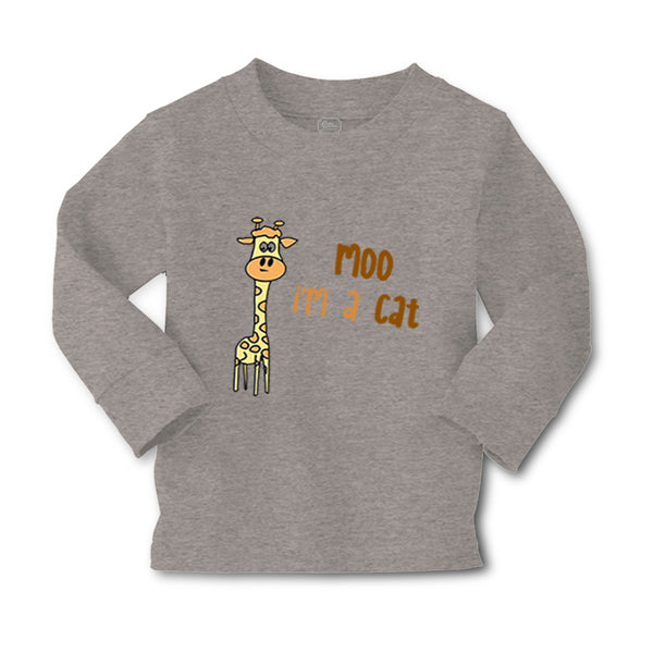Baby Clothes Yellow Giraffe Saying Moo I'M A Cat Boy & Girl Clothes Cotton - Cute Rascals