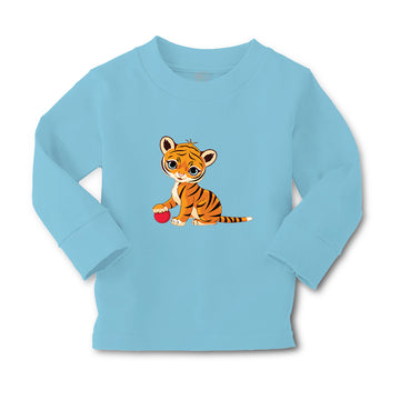 Baby Clothes Tiger Playing with Ball Safari Boy & Girl Clothes Cotton