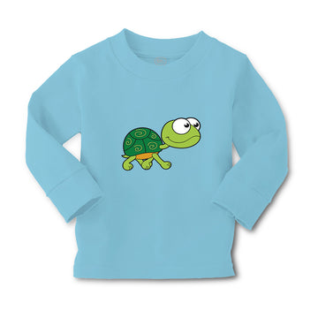 Baby Clothes Tortoise Walking Right Animals Funny Humor Boy & Girl Clothes