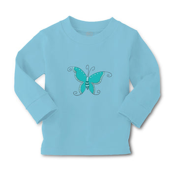 Baby Clothes Butterfly Blue Boy & Girl Clothes Cotton