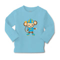 Baby Clothes Monkey Blue T-Shirt Safari Boy & Girl Clothes Cotton