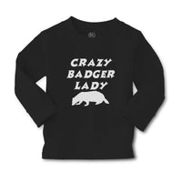 Baby Clothes Forest Crazy Badger Lady Silhouette Wildlife Boy & Girl Clothes - Cute Rascals