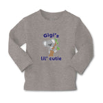 Baby Clothes Gigi's Lil' Cutie Koala Bear on Wood Branch with Green Leaves - Cute Rascals