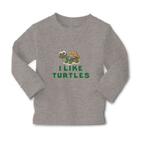 Baby Clothes I like Turtles Cute and Funny Smiling Boy & Girl Clothes Cotton - Cute Rascals