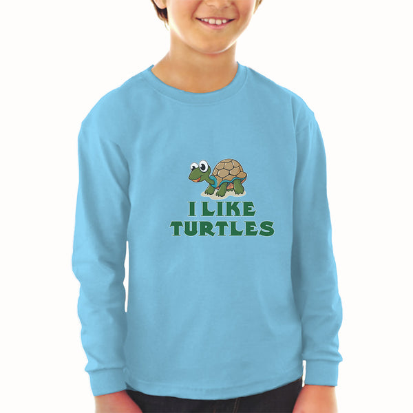Baby Clothes I like Turtles Cute and Funny Smiling Boy & Girl Clothes Cotton - Cute Rascals