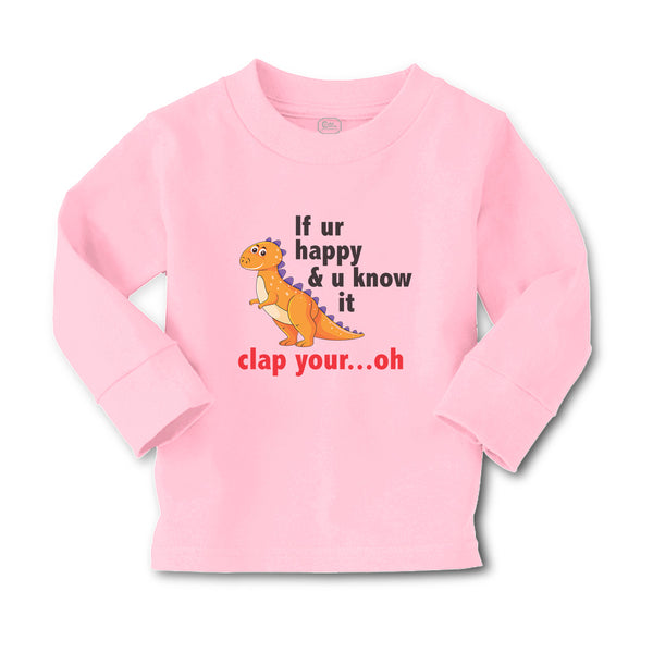 Baby Clothes Ur U Clap Your Oh Tyrannosaurus Rex Dinosaur Jurassic Cotton - Cute Rascals