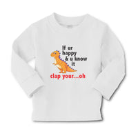 Baby Clothes Ur U Clap Your Oh Tyrannosaurus Rex Dinosaur Jurassic Cotton - Cute Rascals