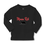 Baby Clothes The Black Silhouette Mouse Rat Sitting with A Tail, Paws and Ears - Cute Rascals