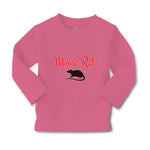 Baby Clothes The Black Silhouette Mouse Rat Sitting with A Tail, Paws and Ears - Cute Rascals