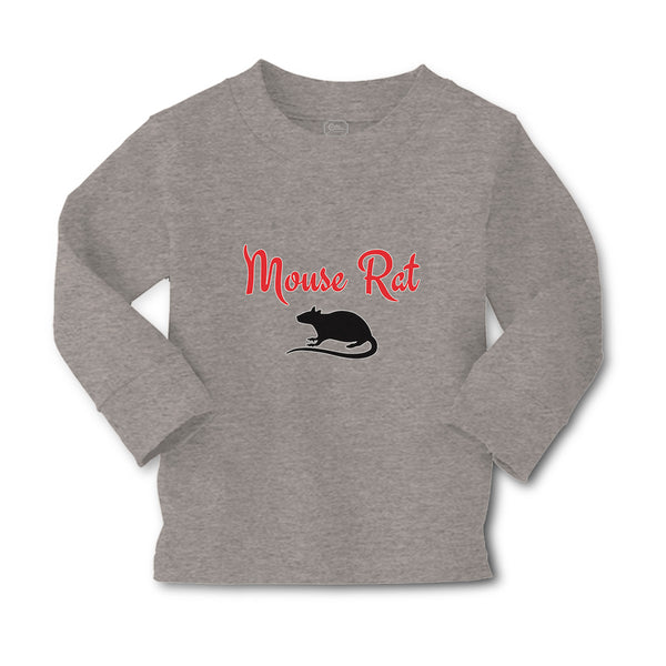 Baby Clothes The Black Silhouette Mouse Rat Sitting with A Tail, Paws and Ears - Cute Rascals