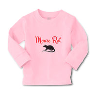 Baby Clothes The Black Silhouette Mouse Rat Sitting with A Tail, Paws and Ears - Cute Rascals