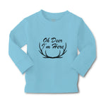 Baby Clothes Oh Deer I'M Here Silhouette Sharp Horn Animal Wildlife Cotton - Cute Rascals