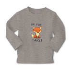 Baby Clothes Oh, for Sake! Fox Sitting Silently and Watching Boy & Girl Clothes - Cute Rascals