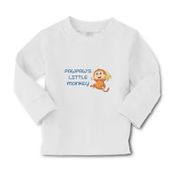 Baby Clothes Pawpaw's Cute Little Monkey Holding A Peeled Banana Cotton - Cute Rascals