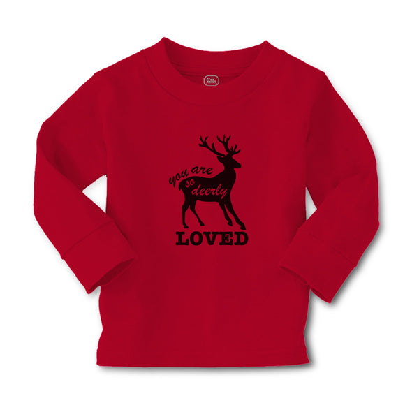 Baby Clothes You Are So Deerly Loved Silhouette Deer Side View Mammal Cotton - Cute Rascals