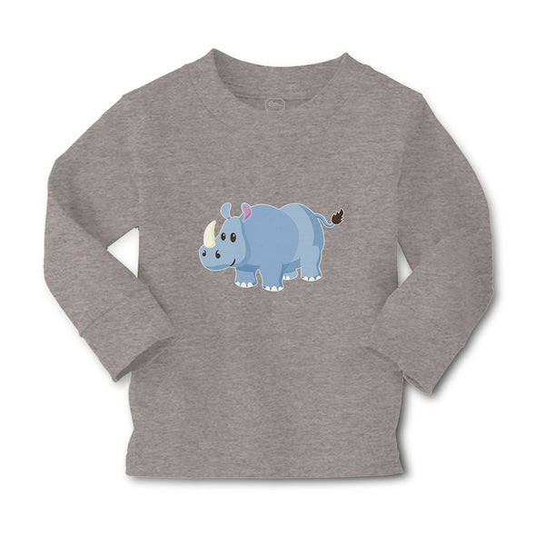 Baby Clothes Rhinoceros Grazing in An Open Field and 1 Horned Unicornis Cotton - Cute Rascals