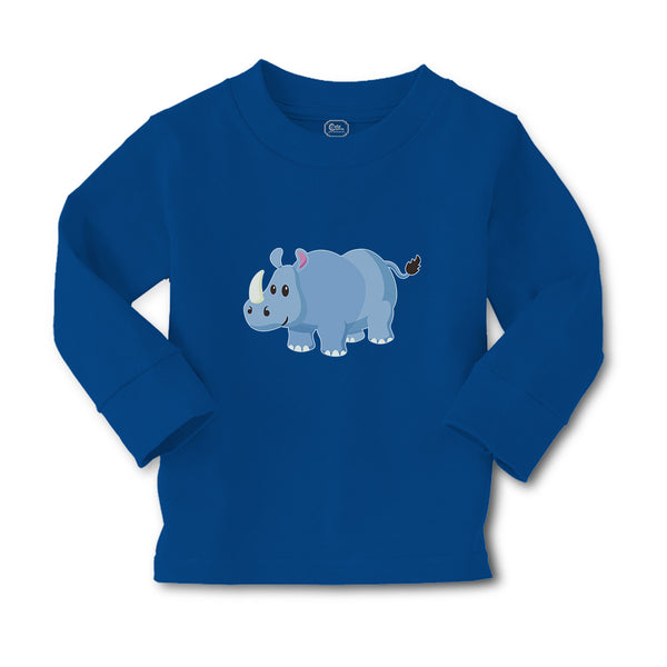 Baby Clothes Rhinoceros Grazing in An Open Field and 1 Horned Unicornis Cotton - Cute Rascals