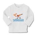 Baby Clothes Born to Snowboard Sport Boy & Girl Clothes Cotton