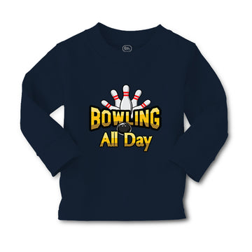 Baby Clothes Bowling All Day Sport Pins Bowling Boy & Girl Clothes Cotton