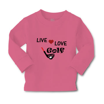 Baby Clothes Live Love Golf Sport Golf Golfing Boy & Girl Clothes Cotton