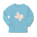 Baby Clothes Texas Map Baseball Ball Game Boy & Girl Clothes Cotton