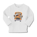 Baby Clothes School Kids Riding A School Bus Boy & Girl Clothes Cotton