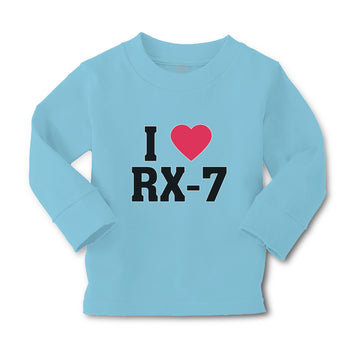 Baby Clothes I Love Rx-7 with Heart Symbol Boy & Girl Clothes Cotton