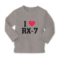 Baby Clothes I Love Rx-7 with Heart Symbol Boy & Girl Clothes Cotton