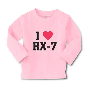 Baby Clothes I Love Rx-7 with Heart Symbol Boy & Girl Clothes Cotton