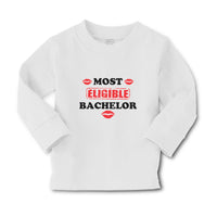 Baby Clothes Most Eligible Bachelor with Lipstick Kiss Boy & Girl Clothes Cotton - Cute Rascals