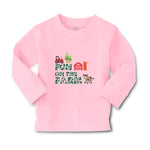 Baby Clothes Fun on The Farm with A Barn, House, Windmill, Cow and A Tractor - Cute Rascals
