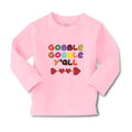 Baby Clothes Gobble Gobble Y'All Love Pattern with Heart Boy & Girl Clothes