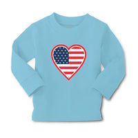 Baby Clothes Heart American National Flag United States Boy & Girl Clothes - Cute Rascals