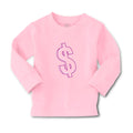 Baby Clothes Pink Dollar Symbol of Money Boy & Girl Clothes Cotton