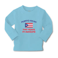 Baby Clothes American National Flag of Puerto Rican That Means I'M Awesome - Cute Rascals