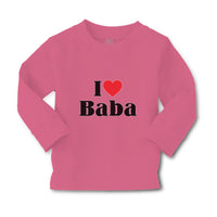 Baby Clothes I Love Baba and Red Heart Symbol Boy & Girl Clothes Cotton - Cute Rascals