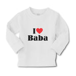 Baby Clothes I Love Baba and Red Heart Symbol Boy & Girl Clothes Cotton - Cute Rascals