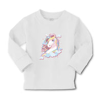 Baby Clothes Beautiful Unicorn on Clouds with Stars Boy & Girl Clothes Cotton - Cute Rascals
