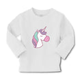 Baby Clothes Lovely Cute Sleepy Unicorn with Closed Eyes Boy & Girl Clothes