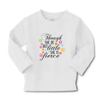 Baby Clothes Though She Be but Little She Is Fierce with Flowers Design Cotton - Cute Rascals