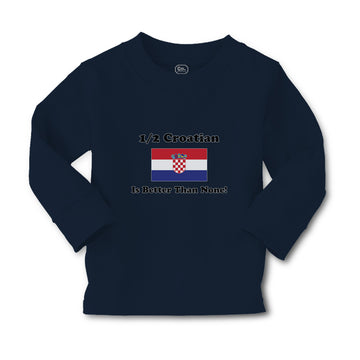 Baby Clothes 1 2 Croatian Is Better than None! Flag of Croatian Cotton