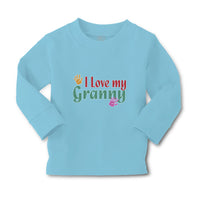 Baby Clothes I Love My Granny with Hand Print Boy & Girl Clothes Cotton - Cute Rascals