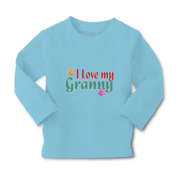 Baby Clothes I Love My Granny with Hand Print Boy & Girl Clothes Cotton - Cute Rascals